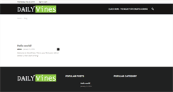 Desktop Screenshot of dailyvines.net