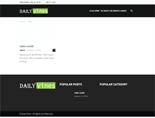 Tablet Screenshot of dailyvines.net